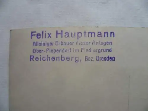 AK Ober-Piependorf Miniaturanlage Fiedlergrund Felix Hauptmann