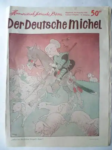 Der Deutsche Michel Humoristisch-satirische Blätter 3 Ausgaben 1955-57