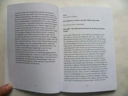 Broschüre Die friedliche Revolution in Ostritz 1989