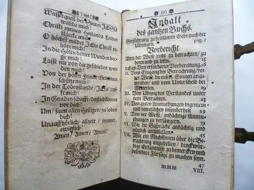 Uraltes Andachtsbuch 1701 Masenius Weg-Führer zu einem volkommenen Leben