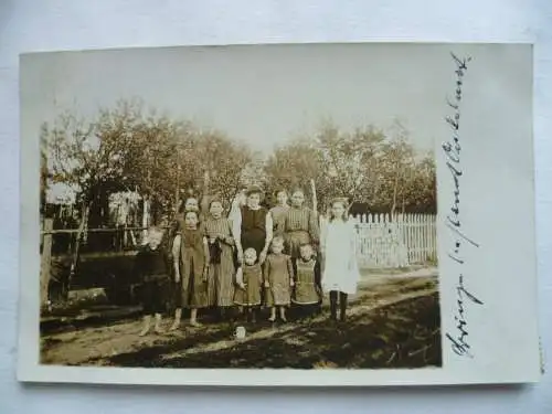 Foto-AK Weiswasser Familienfoto 1912 Einladung Taufe