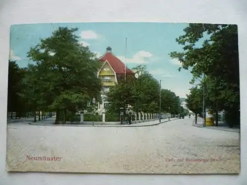 AK Neumünster Carl- und Rendsburger Straße