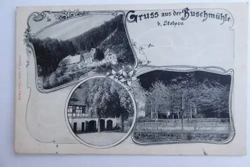 AK Buschmühle bei Stolpen 1906