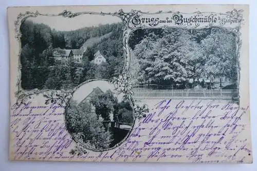 AK Buschmühle bei Stolpen 1905