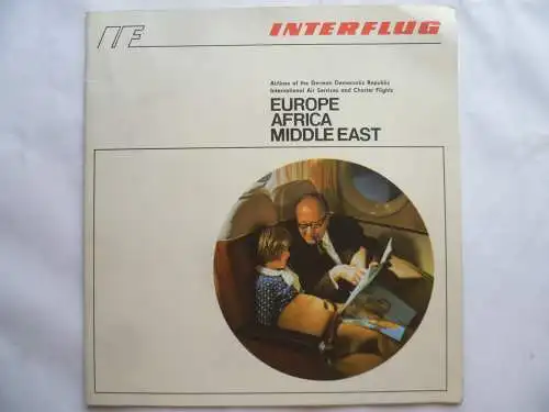 Interflug Informationsheft Linien Flugzeuge 1971