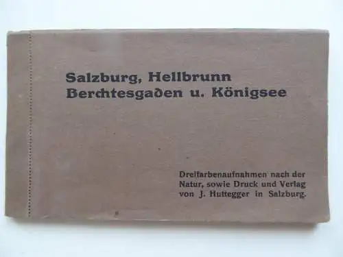 Postkartenheft Salzburg Heilbrunn Berchtesgaden Königsee 12 AK
