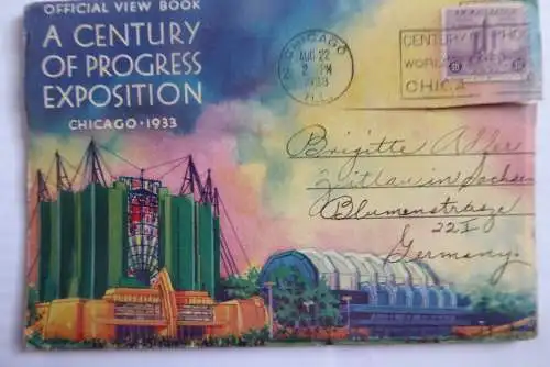 Leporello Chicago 1933 A century of progress exposition