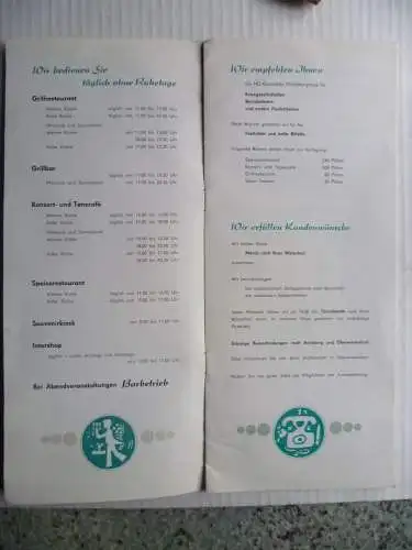 Veranstaltungen Fichtelberghaus 1972 Oberwiesenthal