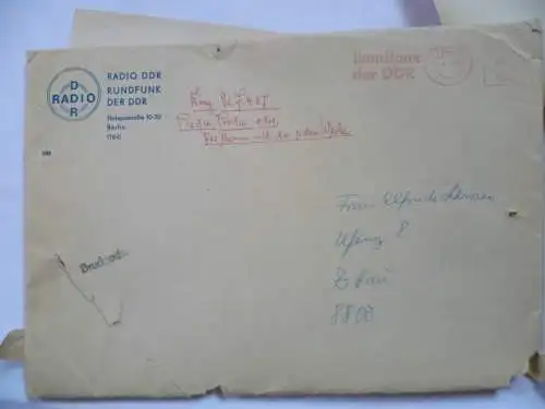 Roda Roda Sendemanuskript Radio DDR 1987