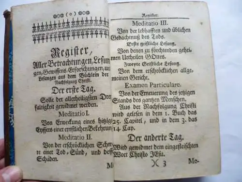 Andachtsbuch Hutschenreiter, Azarias der getreue Begleitsmann, Regensburg 1753