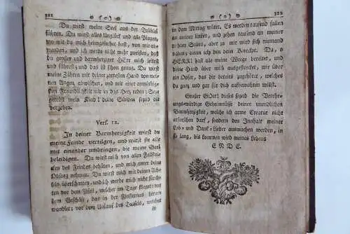 Sehr altes Andachtsbuch über die Buß-Psalmen Davids Prag 1773