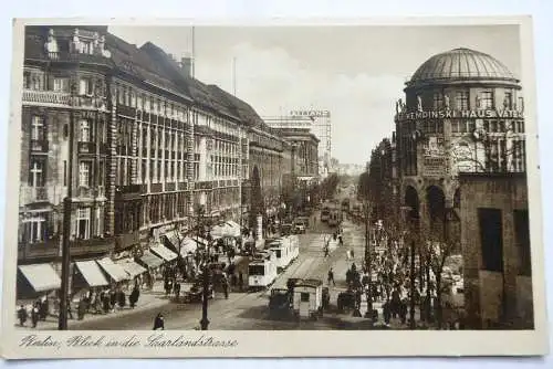 AK Berlin Blick in die Saarlandstraße