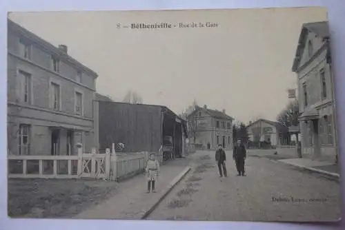 AK Bétheniville Rue de la Gare