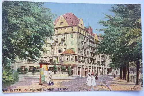 3 AK Bad Elster Gondelteich / Palast-Hotel / Ort von der Betty-Bank