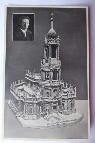 3 AK Dresden Miniaturkunstwerke Bernhard Lange bekannte Gebäude