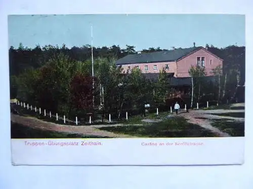 AK Zeithain Truppenübungsplatz Cantine an der Senfftstraße