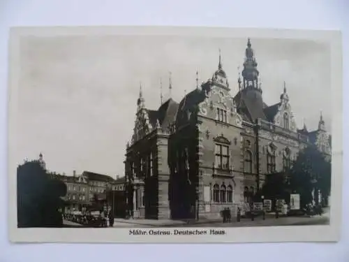 Foto-AK Mährisch-Ostrau Deutsches Haus