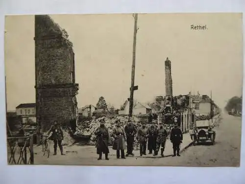 2 AK Rethel Kirchenruinen