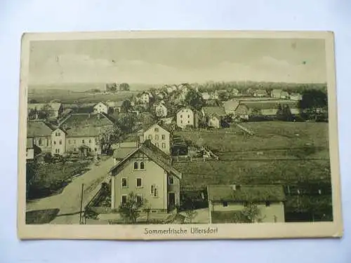 AK Sommerfrische Ullersdorf bei Dresden Straßenansicht