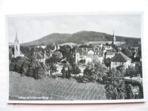 AK Löbau mit Löbauer Berg