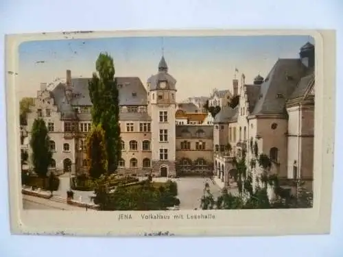 AK Jena Volkshaus mit Lesehalle