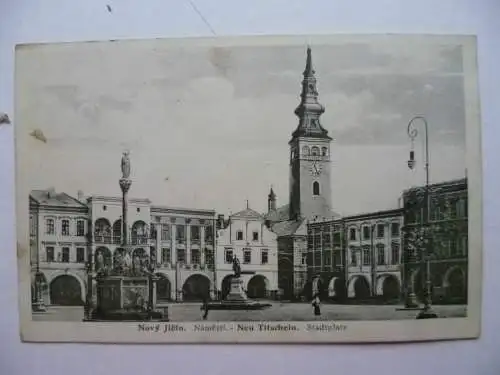 AK Novy Jicin Namesti Neu Titschein Stadtplatz