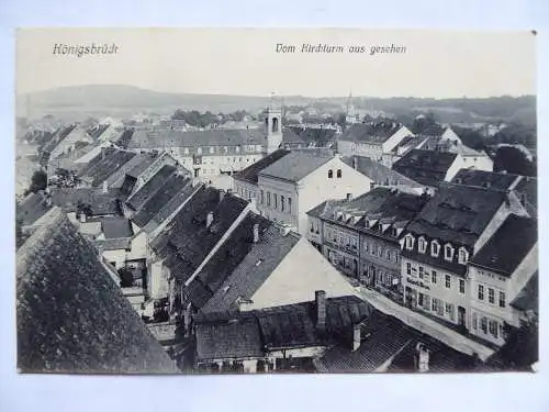 AK Königsbrück Vom Kirchturm aus gesehen