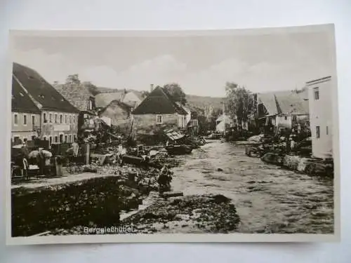 Foto-AK Berggießhübel Unwetterkatastrophe am 8. Juli 1927