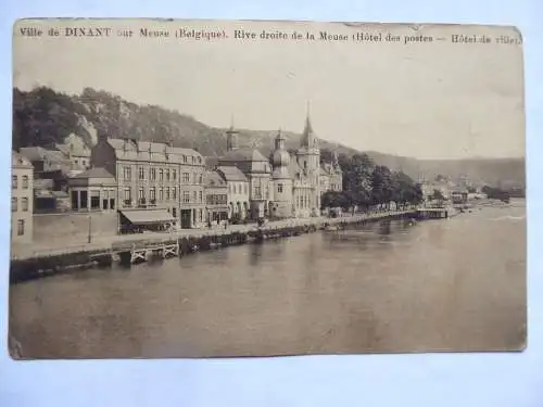 AK Ville de Dinant sur Meuse Begique Hotel des postes