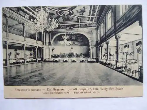 AK Dresden Neustadt Etablissement Stadt Leipzig