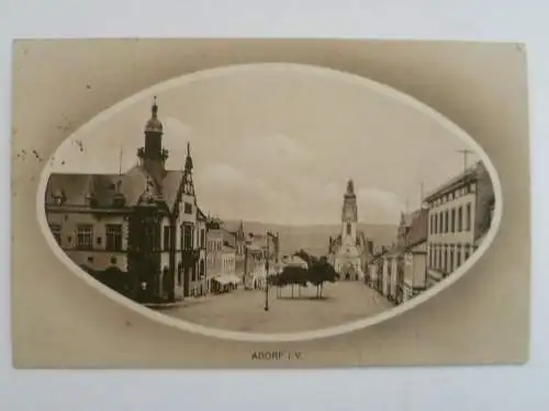 AK Adorf im Vogtland Marktplatz