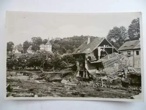 Foto-AK Gottleuba Unwetterkatastrophe am 8. Juli 1927