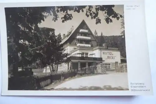 AK Spitzberg Eisenstein Böhmerwald Hotel Rixl 1000m