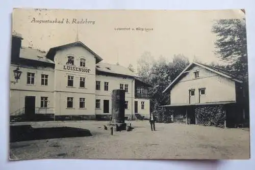 AK Augustusbad bei Radeberg Luisenhof u. Berg-Haus