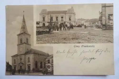 AK Cirey Frankeich Marktplatz und Kirche
