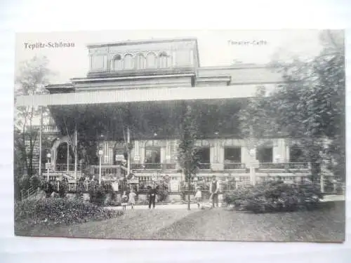 AK Teplitz - Schönau Theater-Cafe