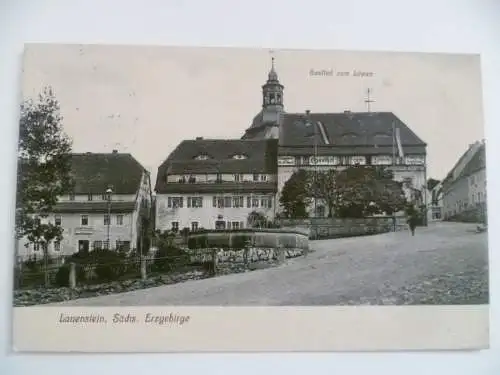 AK Lauenstein Erzgebirge Gasthof zum Löwen