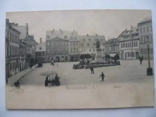 AK Reichenbach i. Vogtland Markt