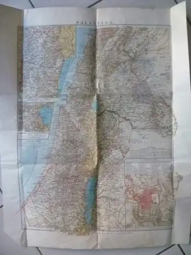 Alte Landkarte Palästina um 1910