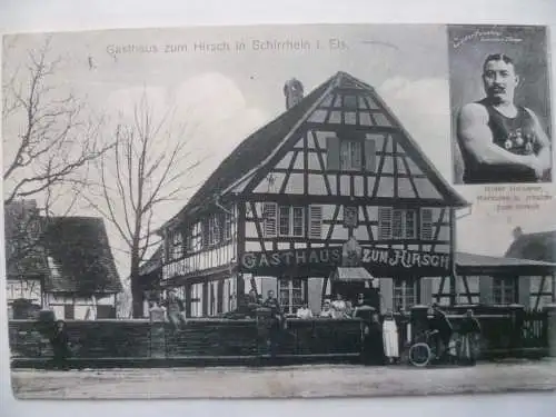 AK Schirrheim im Elsass Gasthaus zum Hirsch