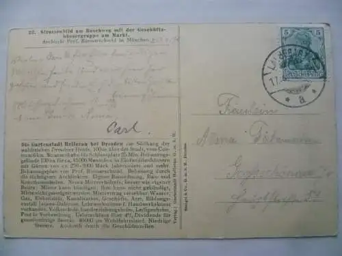 AK Dresden Hellerau Gartenstadt Straßenbild am Ruschweg