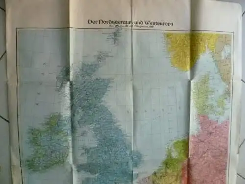 Landkarte Der Nordseeraum und Westeuropa 1940 List & von Bressendorf
