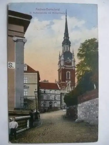 AK Aachen-Burtscheid St. Michaelskirche mit Michaelsberg