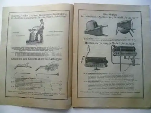 Werbeblatt Ventilator-Feldschmieden Karl G. Günther & Co. Berlin um 1925