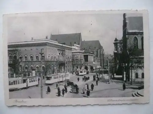 AK Breslau Schweidnitzer Straße Straßenbahn