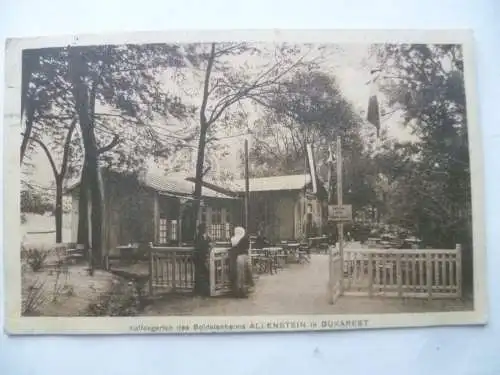 AK Bucuresti / Bukarest Kaffeegarten des Soldatenheims Allenstein