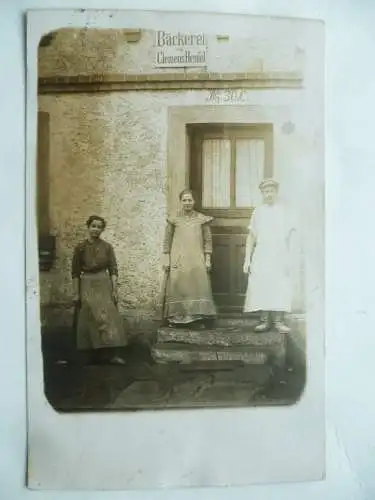 Foto-AK Kleinsaubernitz Kr. Bautzen Bäckerei Clemens Hensel