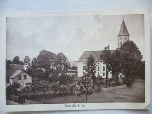 AK Lomnitz i. Sa. (bei Dresden) Kirche