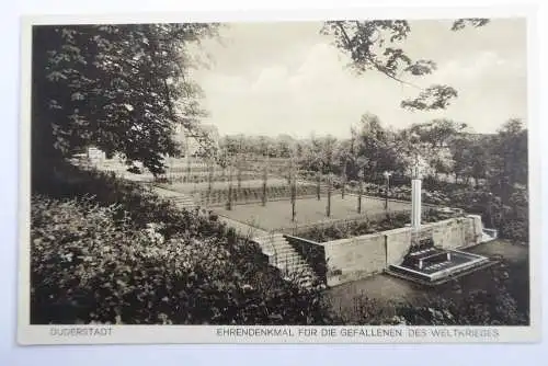 AK Duderstadt Ehrendenkmal für die Gefallenen des Weltkrieges