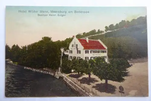 AK Meersburg am Bodensee Hotel Wilder Mann